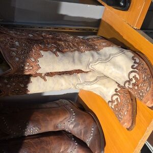 Corral Ladies Laser Overlay Boots